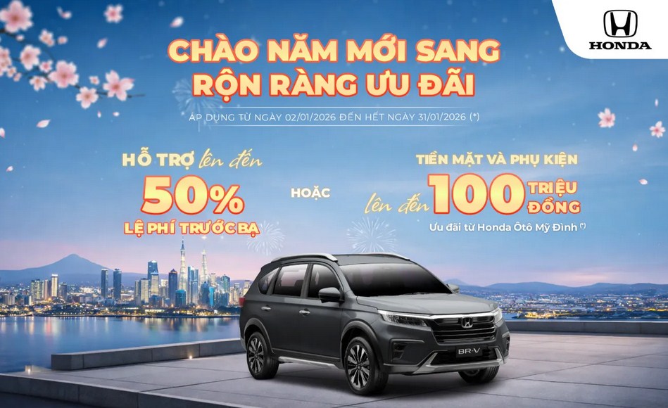Honda BR-V 2026 giá bán mới nhất: Khi SUV MPV gia đình vượt kỳ vọng