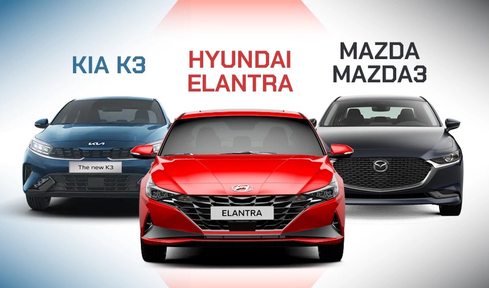 So Sánh Bộ Ba Sedan Hạng C Đáng Chú Ý: Honda Civic 2026, Mazda3 2026 và Hyundai Elantra 2026
