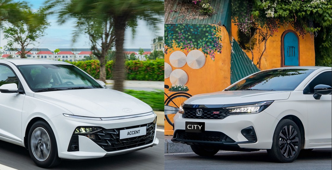 So sánh Honda City 2025 và Hyundai Accent 2025